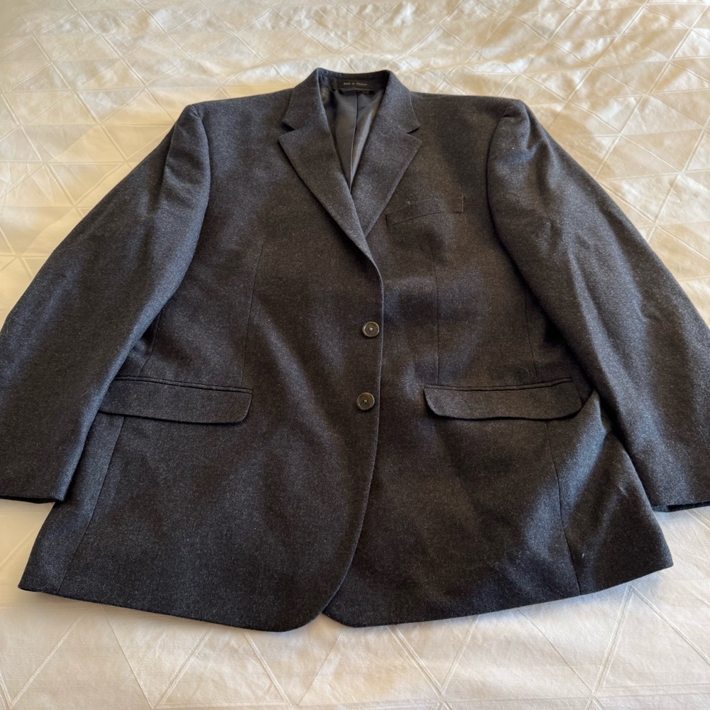 Ralph Lauren Gray Wool Cashmere Mens Blazer
